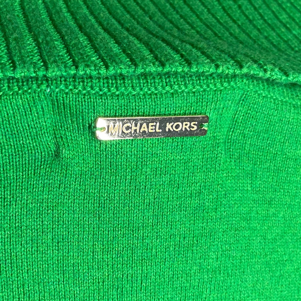 Green Cowl Neck Fringe Sweater - Women's - Picture 3 of 5